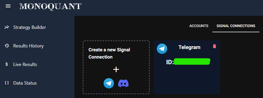 tg id is live