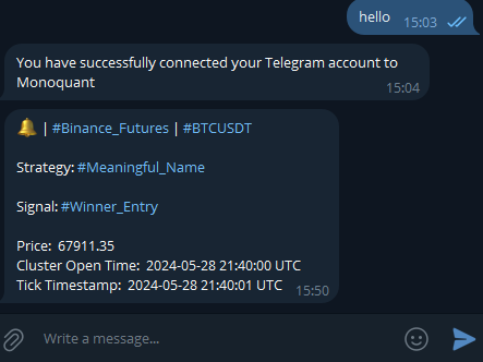 signal notification